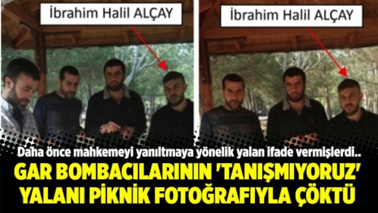 Gar bombacılarının ‘tanışmıyoruz’ yalanı piknik fotoğrafıyla çöktü
