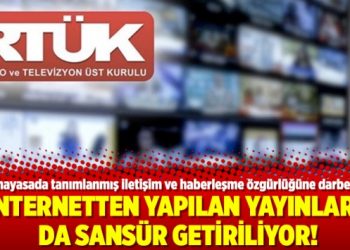 İnternetten yapılan yayınlara da sansür getiriliyor!