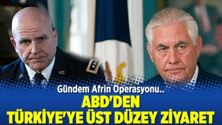 ABD’den Türkiye’ye üst düzey ziyaret