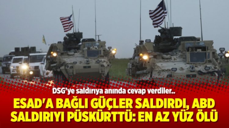 Esad’a bağlı güçler saldırdı, ABD saldırıyı püskürttü: En az yüz ölü