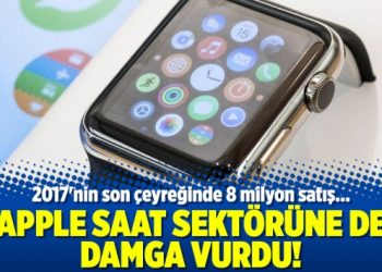 Apple saat sektörüne de damga vurdu!