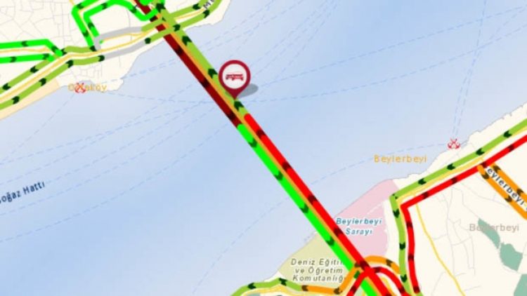 Köprüsü trafik durdu