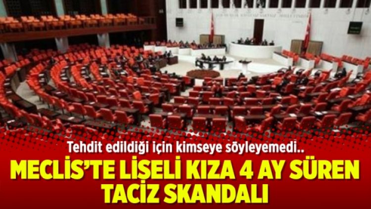Meclis’te liseli kıza 4 ay süren taciz skandalı