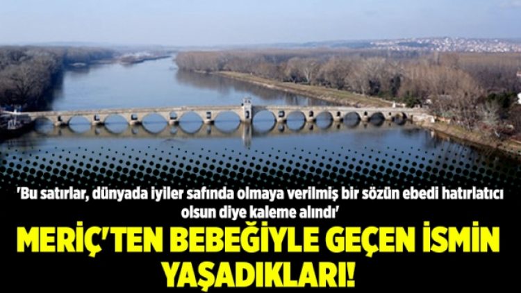 Meriç’ten bebeğiyle geçen ismin yaşadıkları!