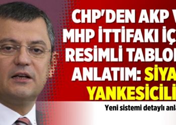 CHP’den AKP ve MHP ittifakı için resimli tablolu anlatım: Siyasi Yankesicilik!