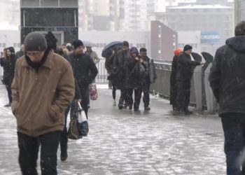 İstanbul’da beklenen kar yağışı başladı