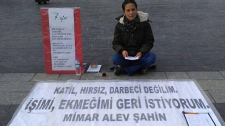 KHK’yla işten atıldı eylem yapınca gözaltına alındı
