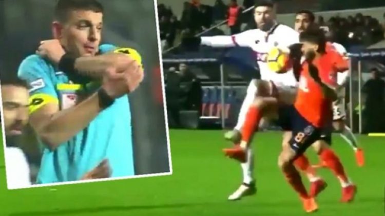Başakşehir maçında ortalığı karıştıran pozisyon!