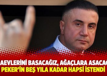 ‘Cezaevlerini basacağız, ağaçlara asacağız’: Peker’in beş yıla kadar hapsi istendi