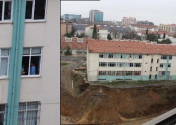 Şişli Endüstri Meslek Lisesi’nin binasında eğitim durduruldu