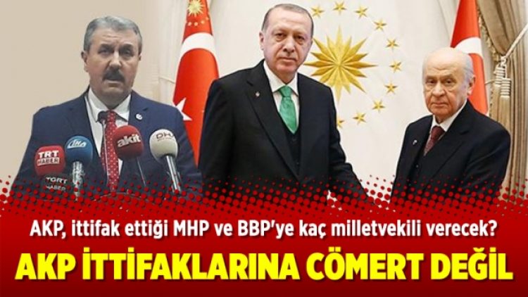 AKP ittifaklarına cömert değil