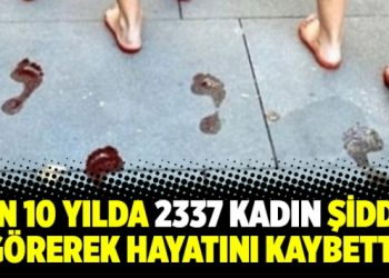Son 10 yılda 2337 kadın şiddet görerek hayatını kaybetti