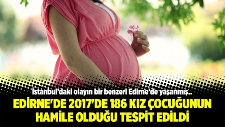 Edirne’de 2017’de 186 kız çocuğunun hamile olduğu tespit edildi