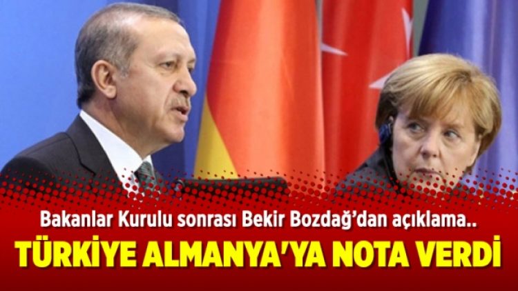 Türkiye Almanya Büyükelçisi’ne nota verdi