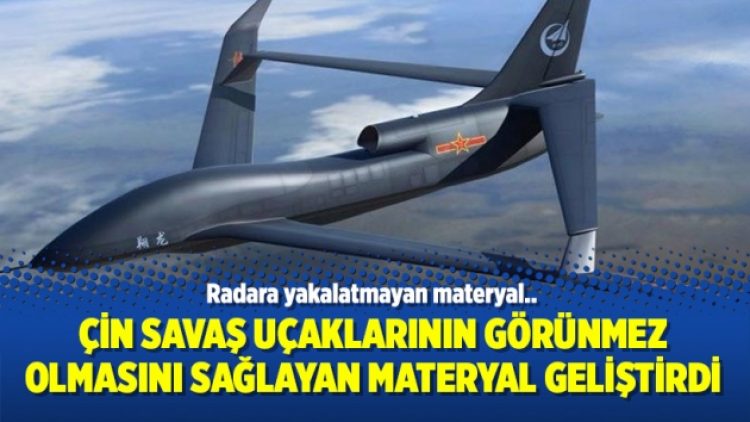 Çin savaş uçaklarının görünmez olmasını sağlayan materyal geliştirdi