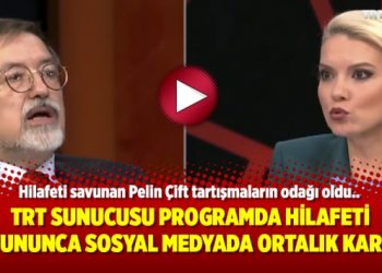 TRT Sunucusu programda hilafeti savununca sosyal medyada ortalık karıştı