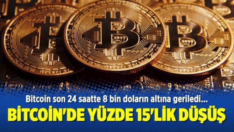 Bitcoin’de yüzde 15’lik sert düşüş