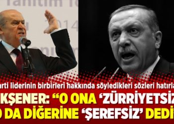 Akşener: O ona ‘Zürriyetsiz’, o da diğerine ‘Şerefsiz’ dedi