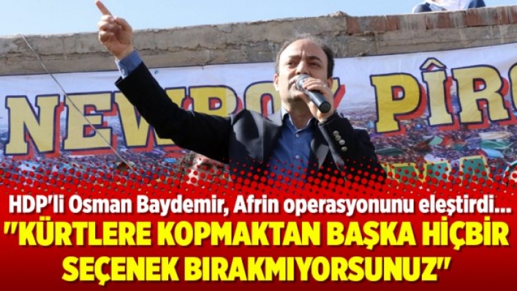 “Kürtlere kopmaktan başka hiçbir seçenek bırakmıyorsunuz”