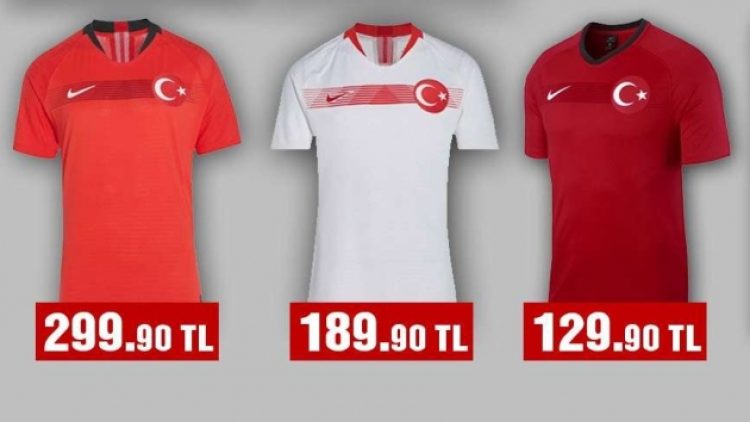 Milli Takım’ın yeni formaları uçuk fiyatlara