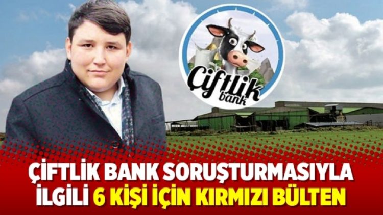 Çiftlik Bank soruşturmasıyla ilgili 6 kişi için kırmızı bülten