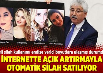 İnternette açık artırmayla otomatik silah satılıyor