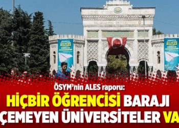ÖSYM’nin ALES raporu: Hiçbir öğrencisi barajı geçemeyen üniversiteler var!