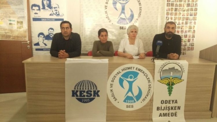 Afrin harekatıyla ilgili açıklama yapan sağlıkçılar açığa alındı