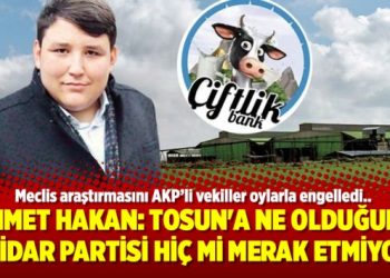 Ahmet Hakan: Tosun’a ne olduğunu iktidar partisi hiç mi merak etmiyor?
