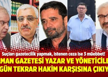 Zaman Gazetesi yazar ve yöneticileri bugün tekrar hakim karşısına çıkıyor
