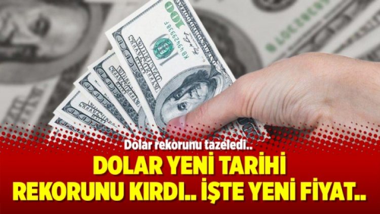 Dolar yeni tarihi rekorunu kırdı.. İşte yeni fiyat..