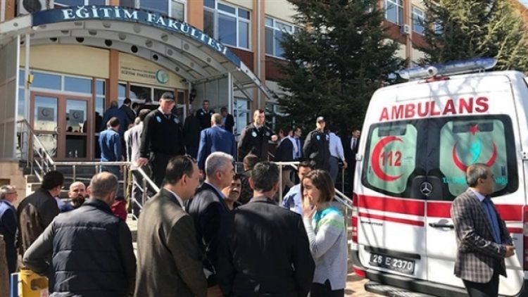Saldırı sonrası üniversitede sınavlar ertelendi