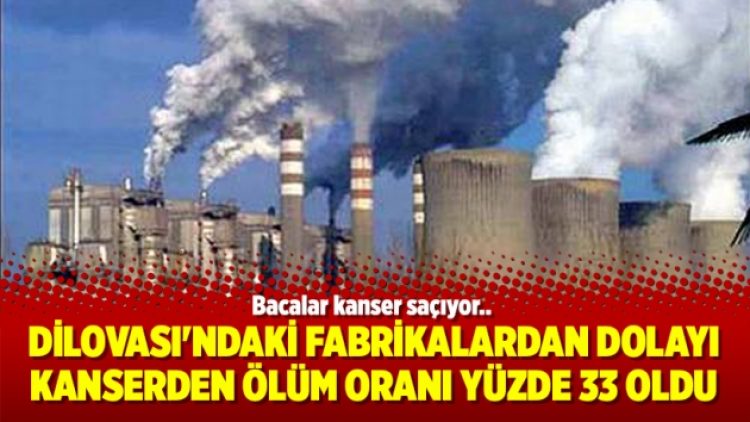 Dilovası’ndaki fabrikalardan dolayı kanserden ölüm oranı yüzde 33 oldu