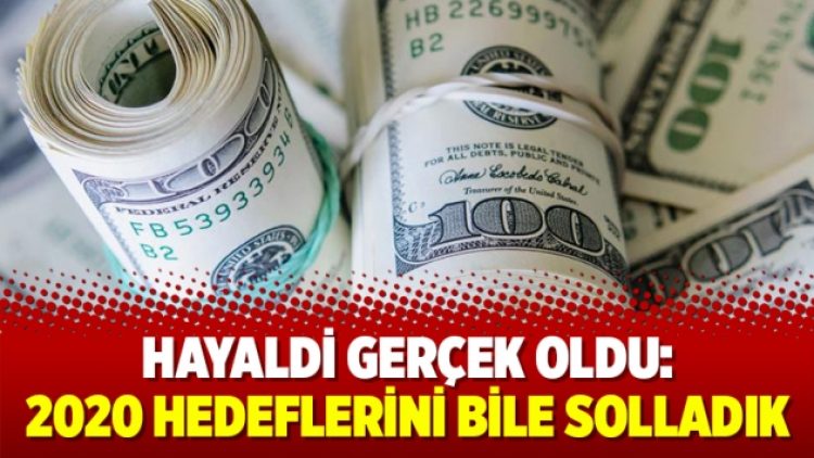 Hayaldi gerçek oldu: 2020 hedeflerini bile solladık