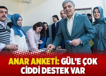ANAR anketi: Gül’e çok ciddi destek var