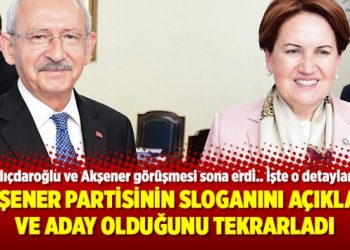 Akşener partisinin sloganını açıkladı ve aday olduğunu tekrarladı
