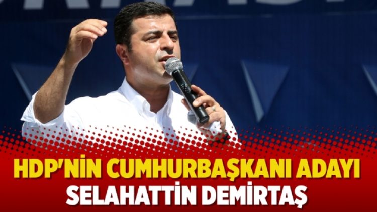 HDP’nin Cumhurbaşkanı adayı Selahattin Demirtaş
