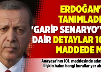 Erdoğan’ın tanımladığı ‘garip senaryo’ya dair detaylar 101. maddede mi?