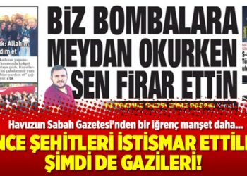 Önce şehitleri istismar ettiler şimdi de gazileri!