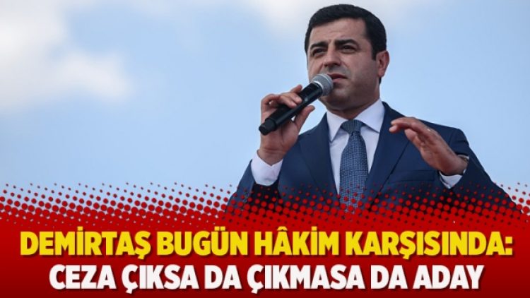 Demirtaş bugün hâkim karşısında: Ceza çıksa da çıkmasa da aday