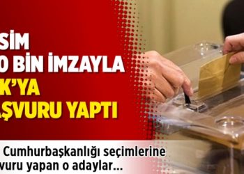 100 bin imzayla adaylık için süre doldu, 4 isim başvuru yaptı