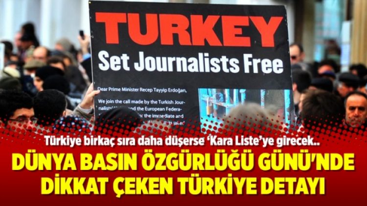 Dünya Basın Özgürlüğü Günü’nde dikkat çeken Türkiye detayı
