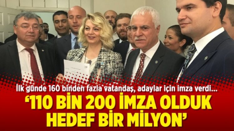 Koray Aydın: 110 bin imza olduk hedef bir milyon