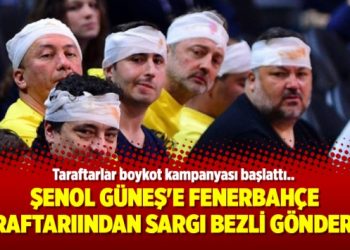 Şenol Güneş’e Fenerbahçe taraftarından sargı bezli gönderme