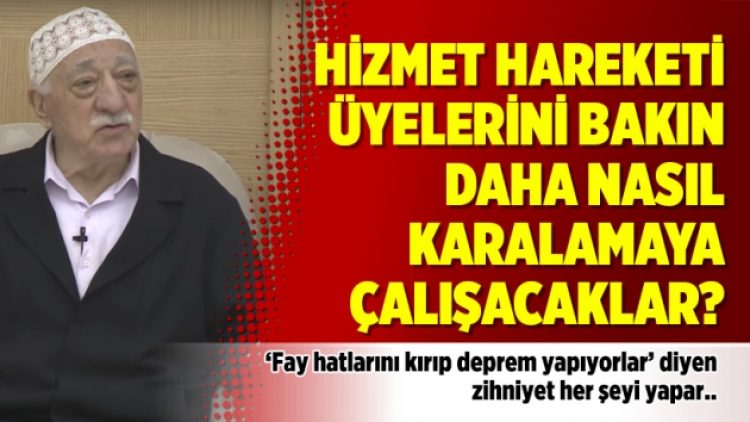 Hizmet Hareketi üyelerini bakın daha nasıl karalamaya çalışacaklar?