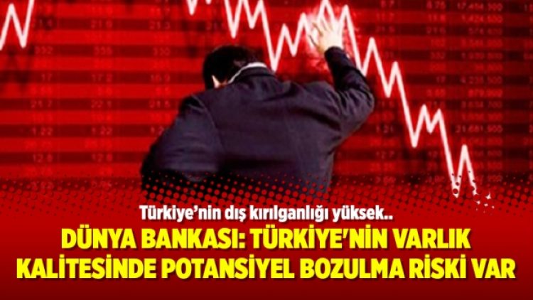 Dünya Bankası: Türkiye’nin varlık kalitesinde potansiyel bozulma riski var