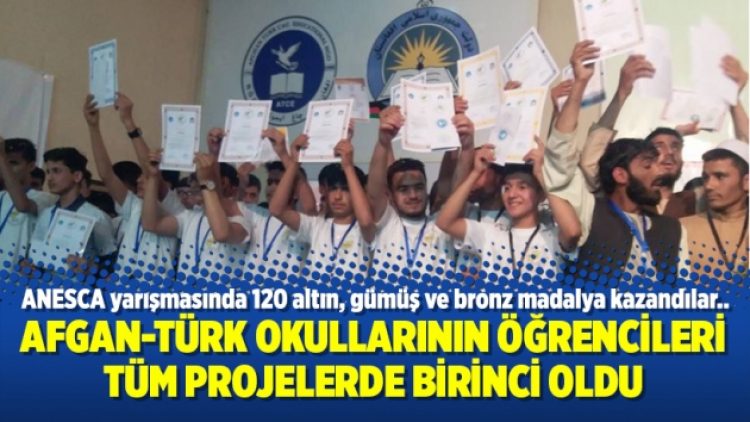 Afgan-Türk okullarının öğrencileri Bilim Yarışmasındaki tüm projelerde birinci oldu