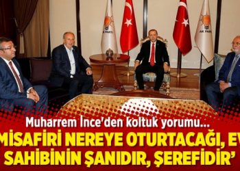 Muharrem İnce’den koltuk yorumu