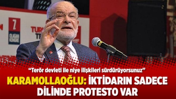 Karamollaoğlu: İktidarın sadece dilinde protesto var