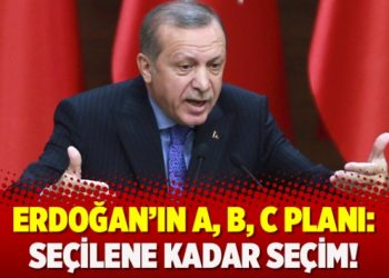 Erdoğan’ın a, b, c planı: Seçilene kadar seçim!